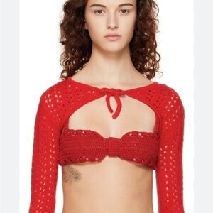 Gimaguas red elia cardigan